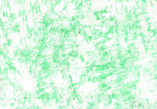 Hand-drawn green crayon scribble texture with rough sketchy pattern on transparent background