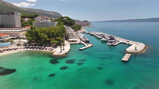 Luxury Yacht Marina In Podstrana, Dalmatia, Croatia