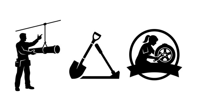 Film crew using professional camera equipment with tools