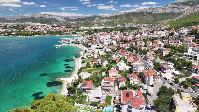 Strozanac Settlement And Coastline Near Split, Croatia