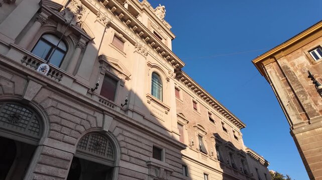 Facade of the Pontifical Gregorian University, Rome, Italy