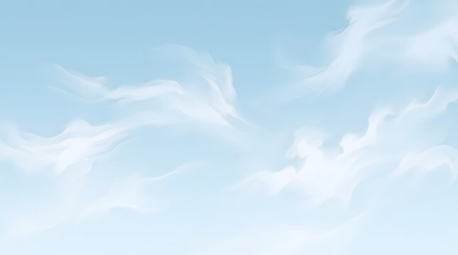 Soft sky blue gradient with white cloud-like abstract forms, airy minimalist wallpaper, calming aesthetic, no text, no logo, no watermark