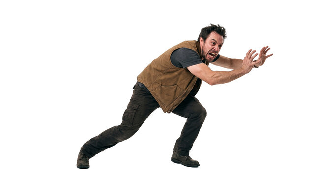 Strained Pose Pushing Object 