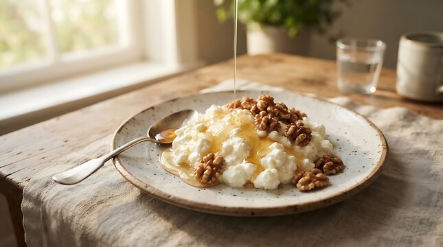 Homemade Baked Apple Pie with Nuts, Sweet Delicious Fruit Dessert for Breakfast, Snack, or Traditional Homemade Meal