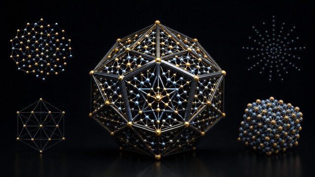 Quasicrystal Five-Fold Symmetry Non-Periodic Order