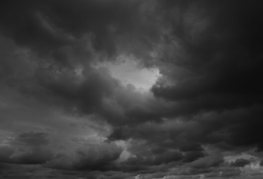 Grey storm clouds