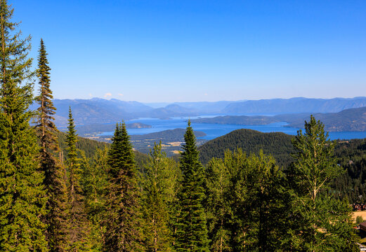 Lake Pend Oreille from Schweitzer Mountain