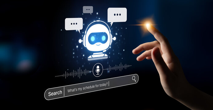 AI assistant with voice chat interface, combining smart chatbot, voice command, and AI-powered control search tools. Agentic AI assistant helps users search and chat naturally. Spline