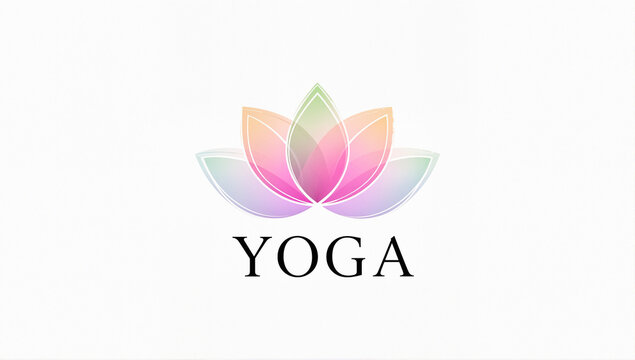 Yoga Text in White Background
