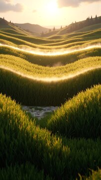 Endless Breeze-Grass Field Loop