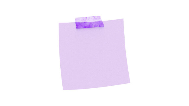 Peach pastel colored sticky note pad illustration isolated on clean white background