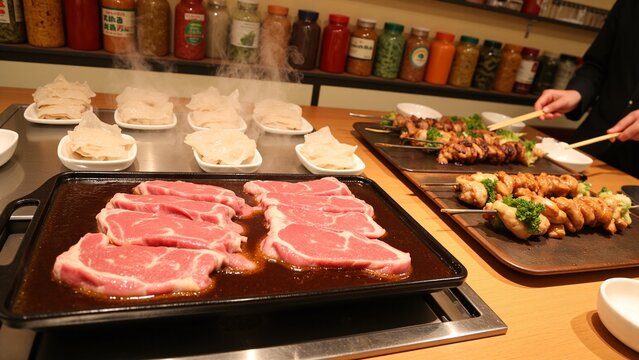 Grilled Beef with Amber Tare Sauce