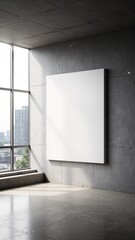 Fototapeta premium Modern Living Room A4 Paper Mockup