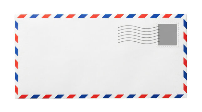 Air mail envelope isolated on transparent background