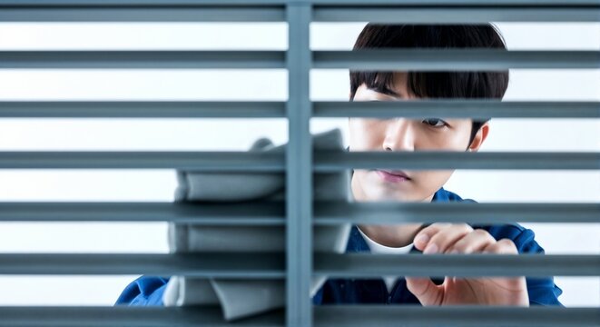 Young adult Asian male cleaner wiping ventilation grille with cloth. Professional janitor maintaining indoor air quality. HVAC cleaning service