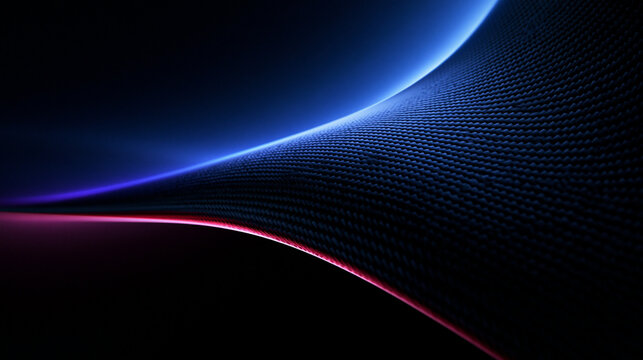 Modern High Tech Carbon Fiber Wave Abstract Background