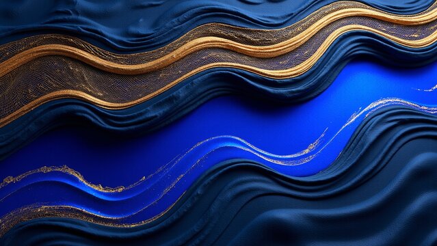 Navy and Royal Blue Luxury Video Loop
