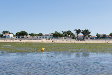 Le paysage maritime de l'île de Ré se caractérise par des marais salants, des plages de sable fin, des dunes préservées et des estrans sauvages façonnés par la lumière et les marées atlantiques. © bru greg