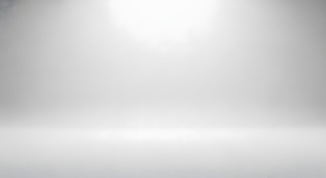 Empty white studio background provides a clean space for product placement.