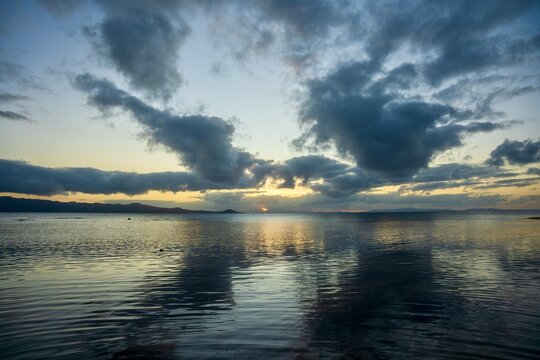 tropical moody sky