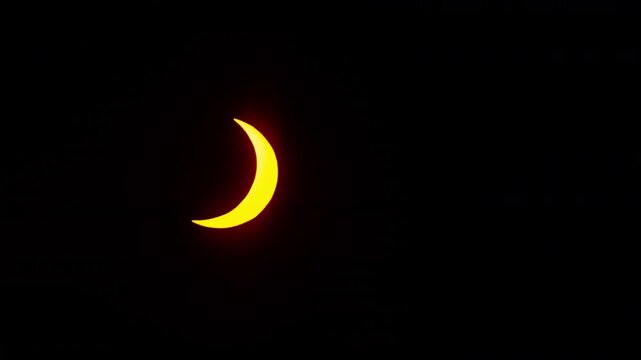 moment of totality during the 2026 solar eclipse when the moon cast a shadow over the sun 