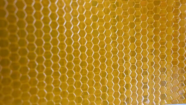 Yellow and Amber Reflective Safety Tape Patterns Close-Up