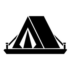 Geometric Camping Tent Outdoor Travel Icon © quinnbrak