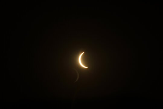 Solar eclipse in the region of Castilla La Mancha, Spain.