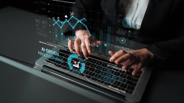 AI-driven manufacturing boosts industrial automation through IoT, cloud, and data analytics. Manufacturing process and factory output are optimized with smart feedback and AI. Marrow