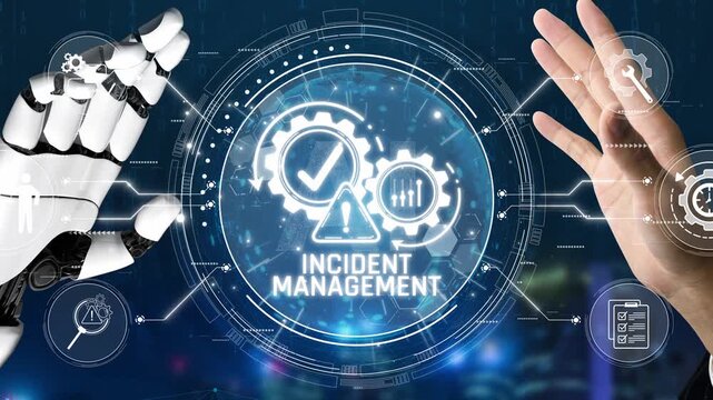Futuristic Concept of Incident Management with Robotic and Human Hand Interaction in a Technology-Focused Environment Sigmoid