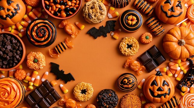 Helloween candy backround
