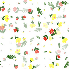 Fototapeta premium seamless pattern with flowers