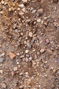 Red rock gravel