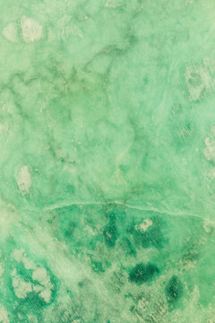 vintage green tinted film on white marble
