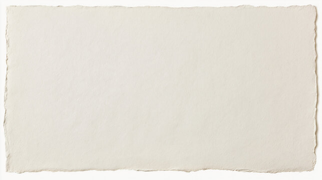 Blank Textured Handmade Paper with Deckle Edge Mockup