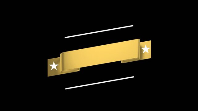 vector ribbon banner empty titles design with alpha channel