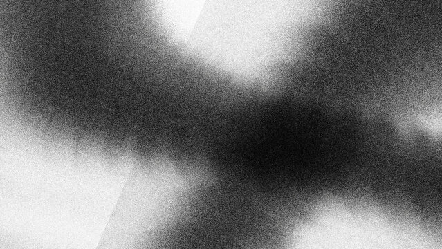 Stippled grain texture background. Black sprayed dots gradient wallpaper. Rough noisy sand dotted backdrop.