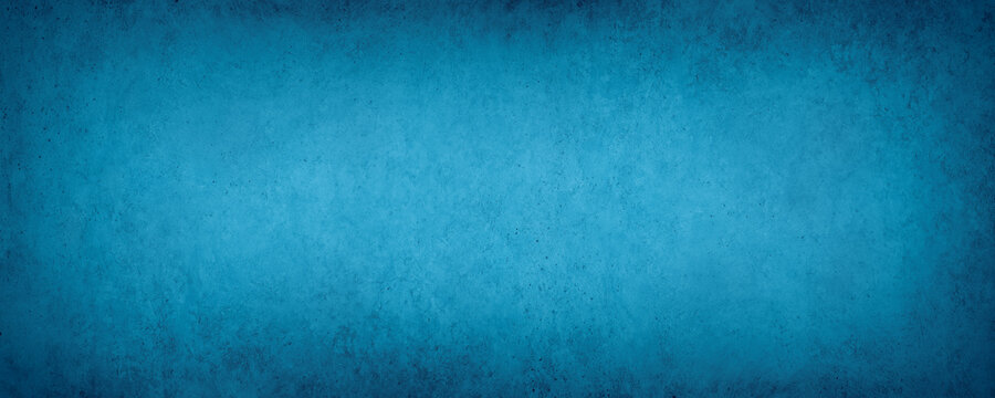Blue abstract concrete background texture with gradient