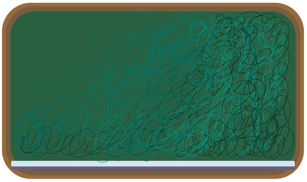 blackboard with chalk