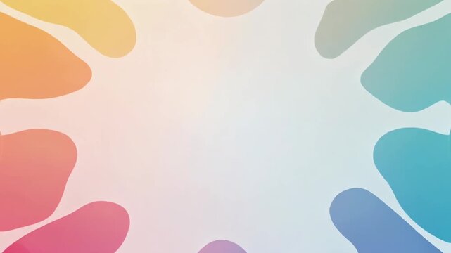 四隅からやわらかく色がにじむグラデーション背景