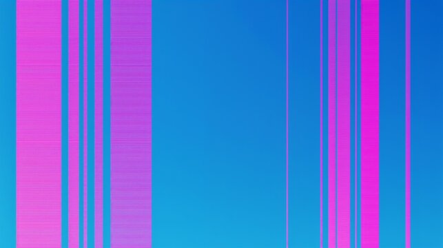 AI Generative. Abstract Blue and Magenta Glitch Background with Digital Noise Distortion. 3
