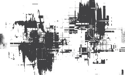 Obraz premium Abstract industrial grunge texture with dark geometric shapes