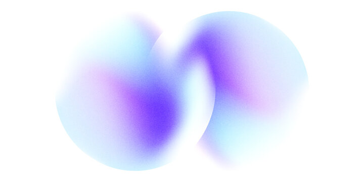 Gradient blur blob shapes. Colored figures with a soft gradation from bright to transparent. Set of isolated vector elements on a white background.