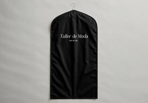 Black Garment Bag Mockup PSD 