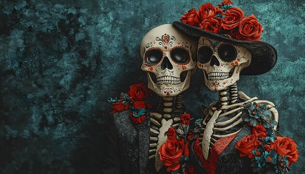 Day of the Dead skeletons.