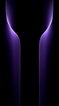 Futuristic Purple Glowing Lines with Elegant Curved Motion