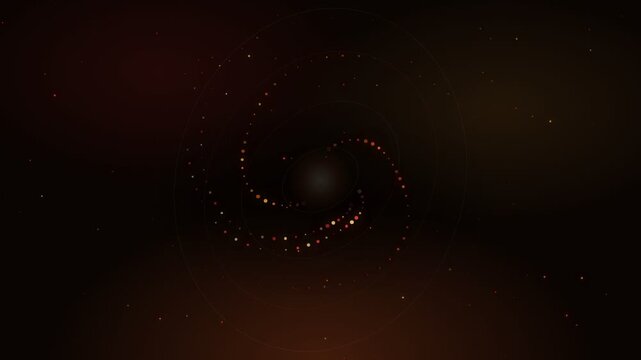 Central Black Hole Warm Glowing Spiral Accretion Disk