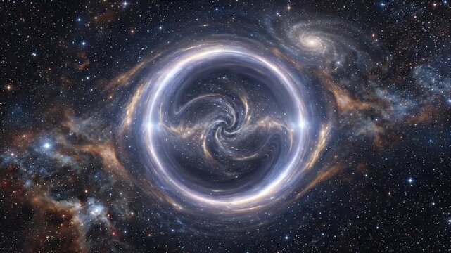 Wormhole tunnel galaxy space swirl cosmic vortex glowing ring portal into deep universe starfield spiral nebula sci fi fantasy starfield portal vortex ring universe wormhole tunnel vision