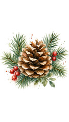 Fototapeta premium Christmas Pinecone