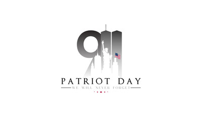 Patriot Day September 11th background vector illustration © cahyaningpuji